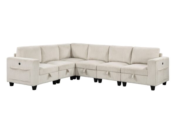 9650NBE*6SC 6-Piece Sectional with Stora...