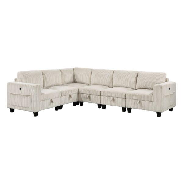 9650NBE*6SC 6-Piece Sectional with Stora...