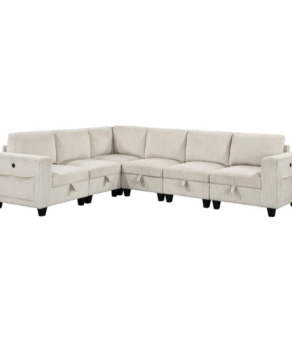 9650NBE*6SC 6-Piece Sectional with Stora...