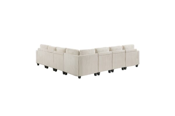 9650NBE Seating-Walterboro Collection 5-Piece Sectional with Stora...