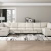 9650NBE Seating-Walterboro Collection 5-Piece Sectional with Stora...