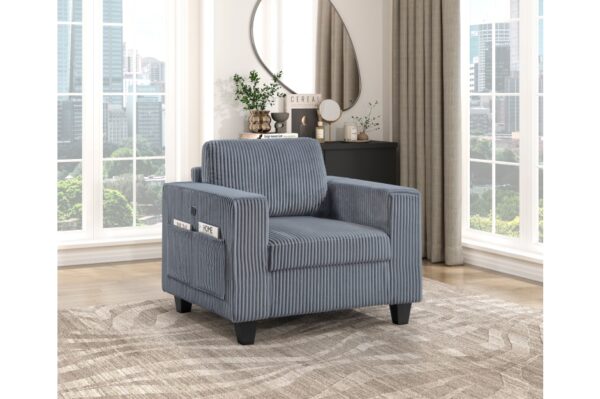 9650NDG Seating-Walterboro Collection 5-Piece Sectional with Stora...
