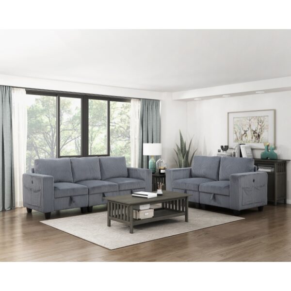 9650NDG-3* Sofa with Storage, Storage P...