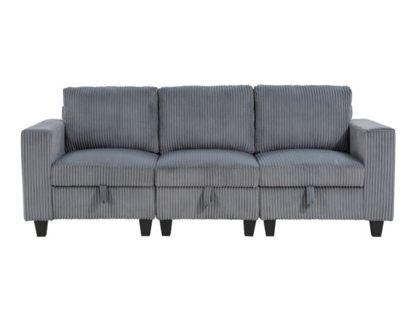 9650NDG-3* Sofa with Storage, Storage P...