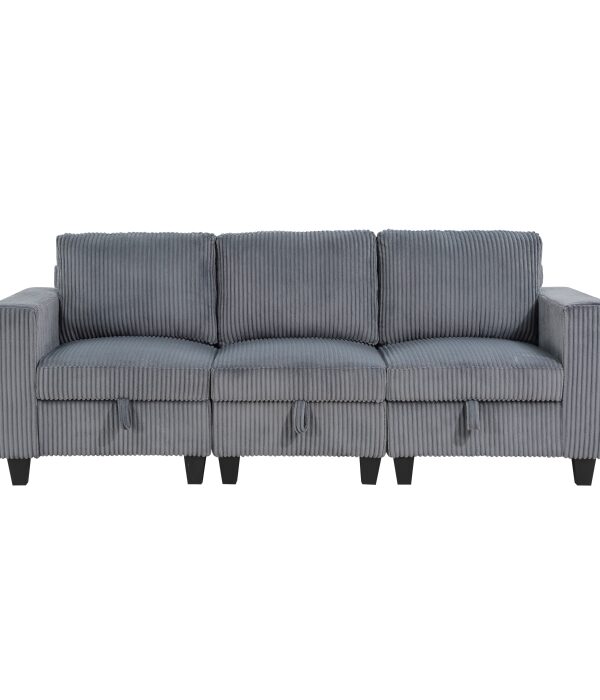9650NDG-3* Sofa with Storage, Storage P...