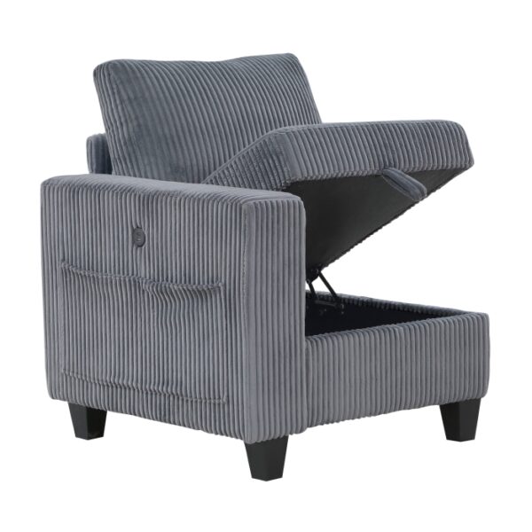 9650NDG-3* Sofa with Storage, Storage P...