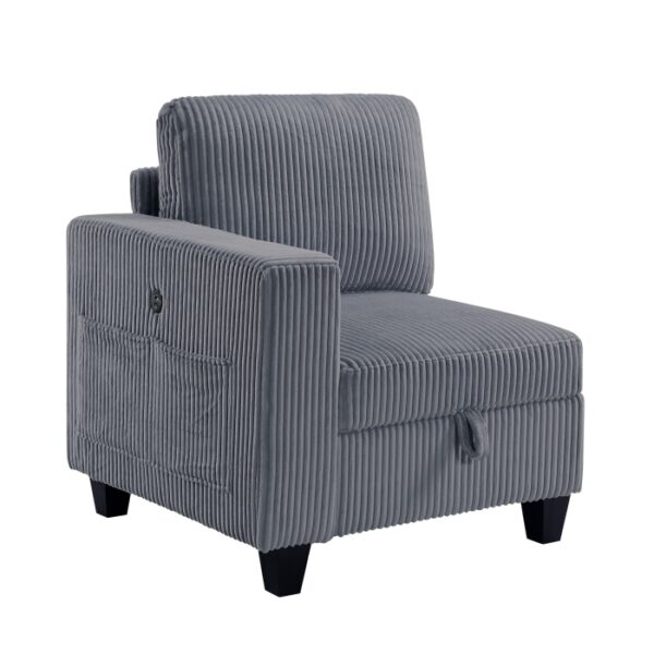 9650NDG*6SC 6-Piece Sectional with Stora...