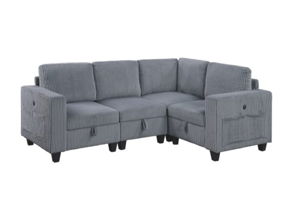 9650NDG*4SC 4-Piece Sectional with Stora...