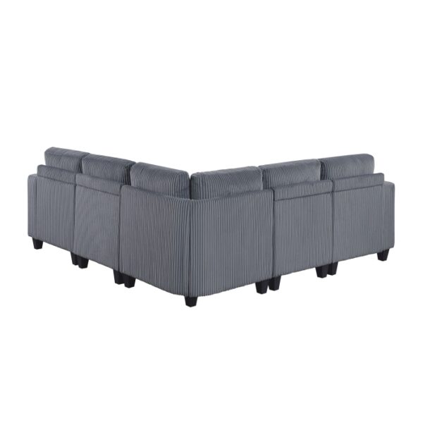 9650NDG*5SC 5-Piece Sectional with Stora...