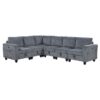 9650NDG Seating-Walterboro Collection 5-Piece Sectional with Stora...