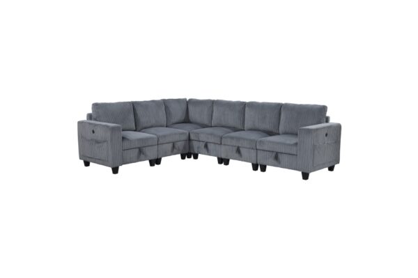 9650NDG Seating-Walterboro Collection 5-Piece Sectional with Stora...