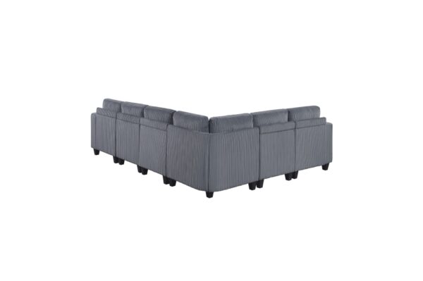 9650NDG Seating-Walterboro Collection 5-Piece Sectional with Stora...