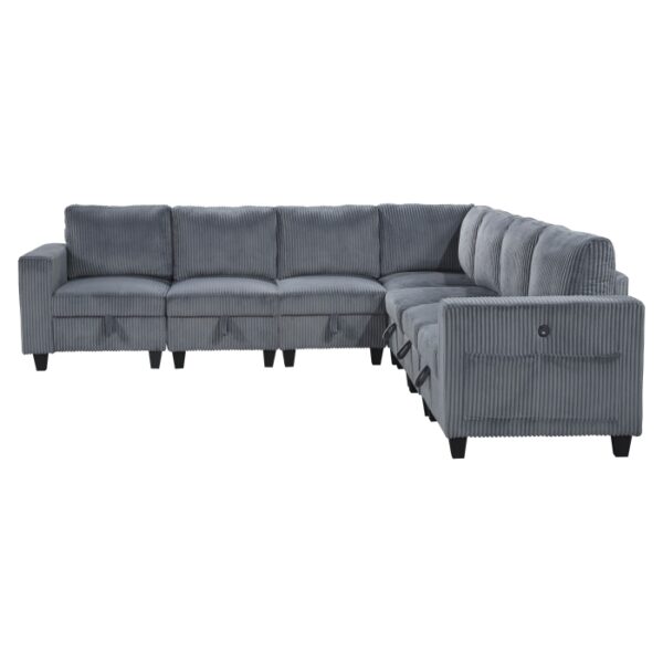 9650NDG*7SC 7-Piece Sectional with Stora...