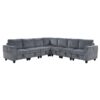 9650NDG Seating-Walterboro Collection 5-Piece Sectional with Stora...