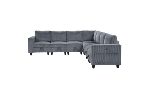 9650NDG Seating-Walterboro Collection 5-Piece Sectional with Stora...
