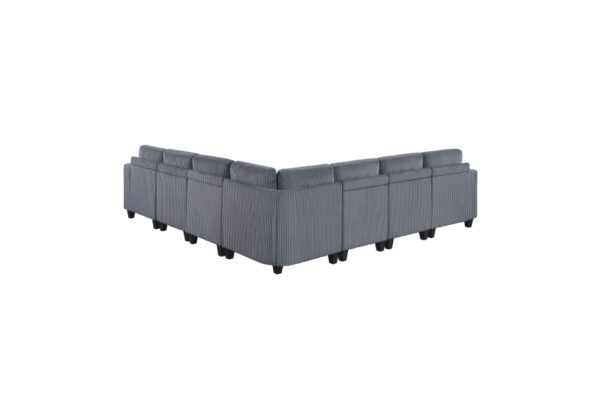 9650NDG Seating-Walterboro Collection 5-Piece Sectional with Stora...