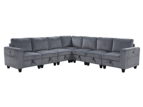 9650NDG*7SC 7-Piece Sectional with Stora...