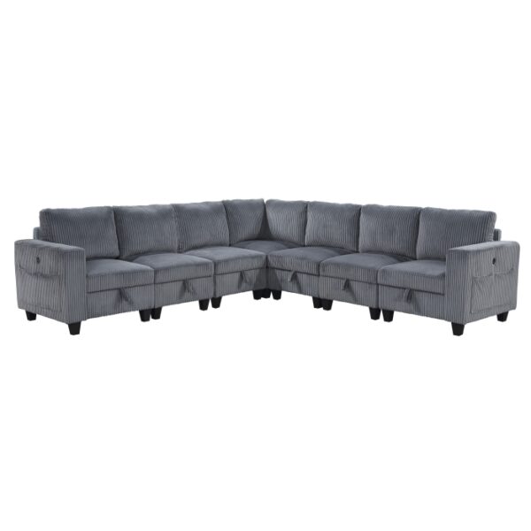 9650NDG*7SC 7-Piece Sectional with Stora...