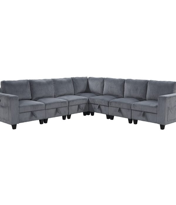9650NDG*7SC 7-Piece Sectional with Stora...