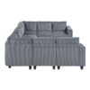 9650NDG Seating-Walterboro Collection 5-Piece Sectional with Stora...