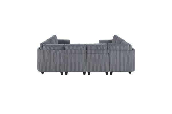 9650NDG Seating-Walterboro Collection 5-Piece Sectional with Stora...