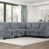 9650NDG Seating-Walterboro Collection 5-Piece Sectional with Stora...