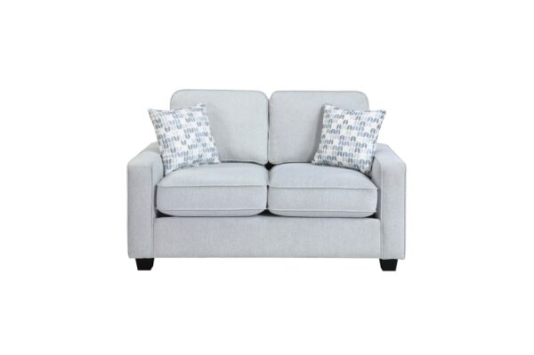 9660GY Seating-Gael Collection 2pc Set: Sofa, Love
