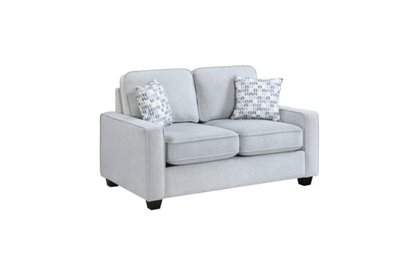 9660GY Seating-Gael Collection 2pc Set: Sofa, Love