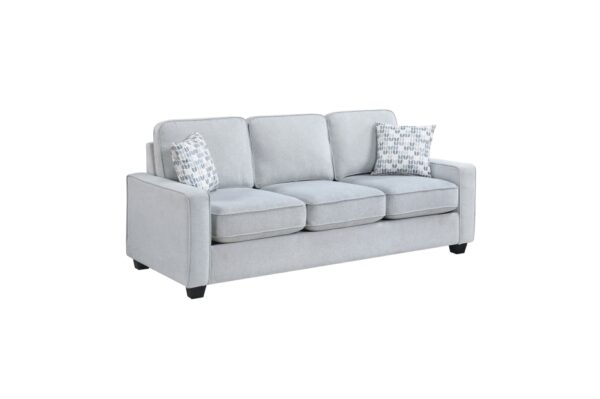 9660GY Seating-Gael Collection 2pc Set: Sofa, Love