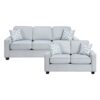 9660GY Seating-Gael Collection 2pc Set: Sofa, Love