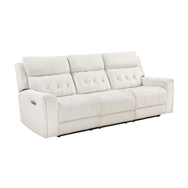 9670BE-3PWH Power Double Reclining Sofa ...