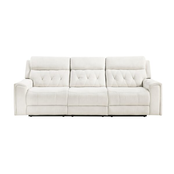 9670BE-3PWH Power Double Reclining Sofa ...