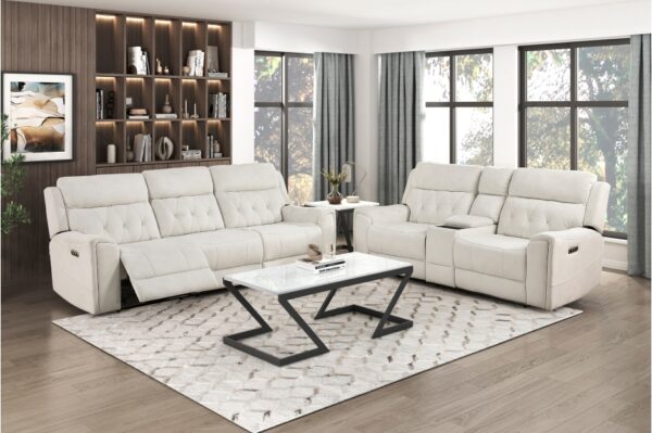 9670BE Seating-Celeste Collection 2pc Set: Sofa, Love (Power)