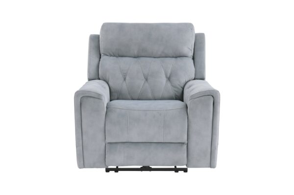 9670GY Seating-Celeste Collection 2pc Set: Sofa, Love (Power)
