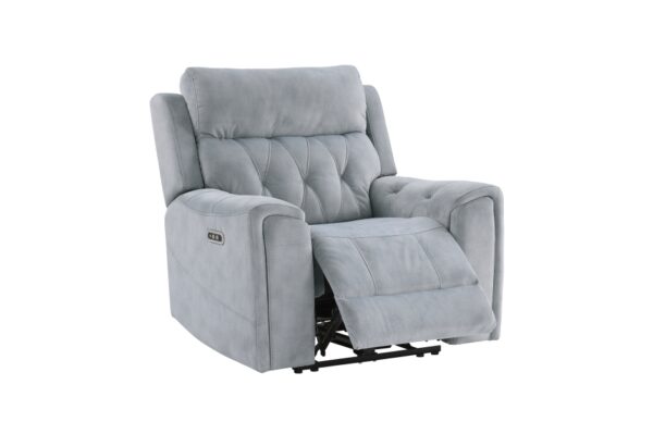 9670GY Seating-Celeste Collection 2pc Set: Sofa, Love (Power)
