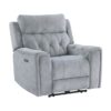 9670GY Seating-Celeste Collection 2pc Set: Sofa, Love (Power)