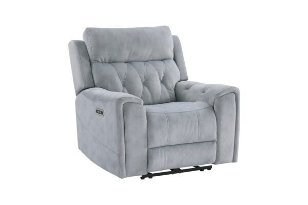 9670GY Seating-Celeste Collection 2pc Set: Sofa, Love (Power)