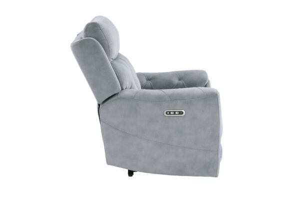 9670GY Seating-Celeste Collection 2pc Set: Sofa, Love (Power)