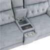 9670GY Seating-Celeste Collection 2pc Set: Sofa, Love (Power)
