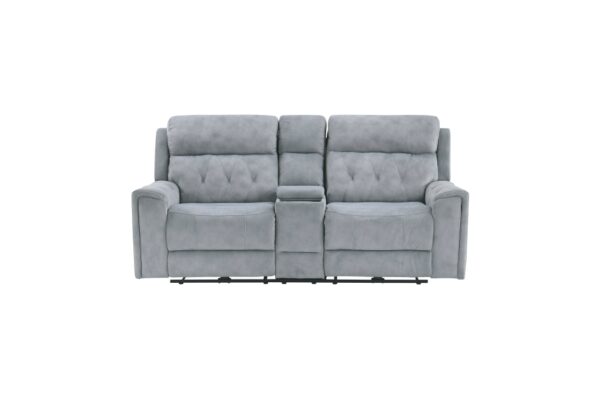 9670GY Seating-Celeste Collection 2pc Set: Sofa, Love (Power)