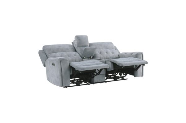 9670GY Seating-Celeste Collection 2pc Set: Sofa, Love (Power)
