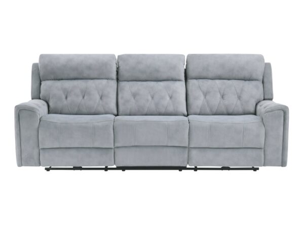 9670GY-3PWH Power Double Reclining Sofa ...