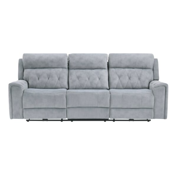 9670GY-3PWH Power Double Reclining Sofa ...
