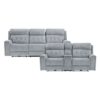 9670GY Seating-Celeste Collection 2pc Set: Sofa, Love (Power)