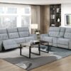 9670GY Seating-Celeste Collection 2pc Set: Sofa, Love (Power)