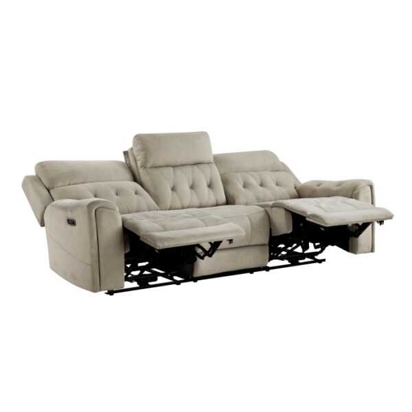 9670TP-3PWH Power Double Reclining Sofa ...