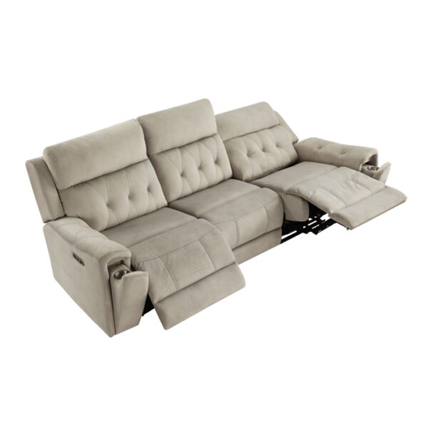 9670TP-3PWH Power Double Reclining Sofa ...