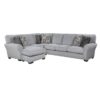 9679GY Seating-Kieran Collection 2-Piece Reversible Sectional