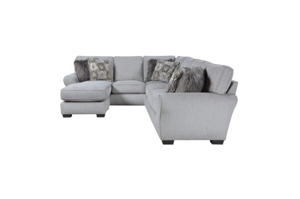 9679GY Seating-Kieran Collection 2-Piece Reversible Sectional