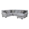 9679GY Seating-Kieran Collection 2-Piece Reversible Sectional